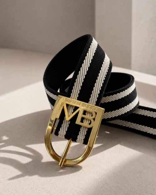 Black & Off white Belt